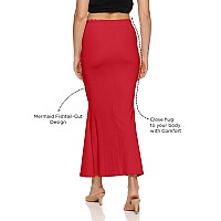 Zornitsa Lycra Saree Shapewear Petticoat For Women Skirts For Women Red Xl