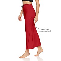 Zornitsa Lycra Saree Shapewear Petticoat For Women Skirts For Women Red Xl