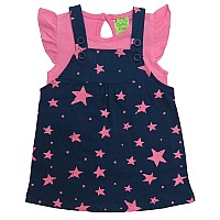 Clothe Funn New Born Knee Length Baby Girl Dress Navypink 912 Months