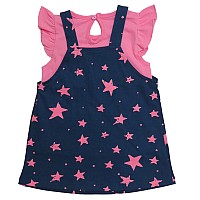 Clothe Funn New Born Knee Length Baby Girl Dress Navypink 912 Months