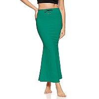 Zornitsa Lycra Saree Shapewear Petticoat For Women Skirts For Women Rama Green Xl