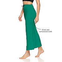 Zornitsa Lycra Saree Shapewear Petticoat For Women Skirts For Women Rama Green Xl