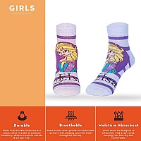 Supersox Ankle Frozen Character Socks For Girls Made With Breathable Anti Odour Moisture Absorbent Combed Cotton With A Extra