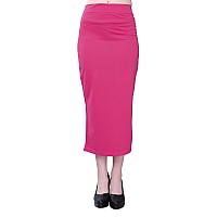 Selvia Womens Lycra Full Elastic Saree Shapewear Patticoat (180TKN119-M_Pink)