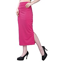 Selvia Womens Lycra Full Elastic Saree Shapewear Patticoat (180TKN119-M_Pink)