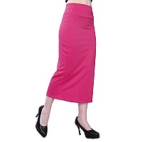 Selvia Womens Lycra Full Elastic Saree Shapewear Patticoat (180TKN119-M_Pink)