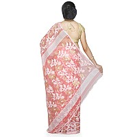 BENGAL HANDLOOM Exclusive Womens Cotton Silk Dhakai Allover Soft Jamdani Sarees Multicolor