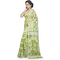 BENGAL HANDLOOM Exclusive Womens Cotton Silk Dhakai Allover Soft Jamdani Sarees Multicolor