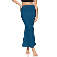 Zornitsa Lycra Saree Shapewear Petticoat For Women Skirts For Women Navy Blue M