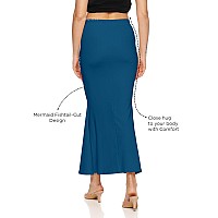 Zornitsa Lycra Saree Shapewear Petticoat For Women Skirts For Women Navy Blue M