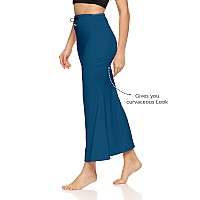 Zornitsa Lycra Saree Shapewear Petticoat For Women Skirts For Women Navy Blue M