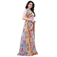 Satrani Womens Polyester Saree (1926ST306A_Grey, Multi)