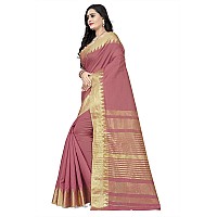 arriva fab Womens Assam Silk With golden broad border Saree