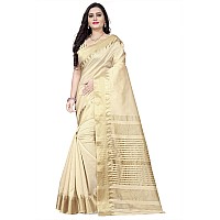 arriva fab Womens Assam Silk With golden broad border Saree