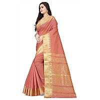 arriva fab Womens Assam Silk With golden broad border Saree