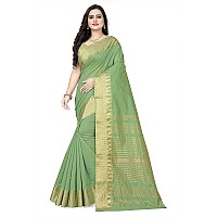 arriva fab Womens Assam Silk With golden broad border Saree