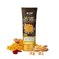 WOW Skin Science Ubtan Face Wash with Chickpea Flour, Turmeric, Saffron, Almond Extract, Rose Water & Sandalwood Oil - No Sulphate, Parabens, Silicones & Color - Pack of 2 - Net Vol 200mL