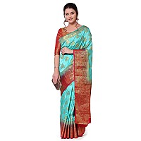 SERONA FABRICS Womens Banarasi Art Silk Saree With Blouse Piece (SERONA1299_Sky Blue)