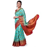 SERONA FABRICS Womens Banarasi Art Silk Saree With Blouse Piece (SERONA1299_Sky Blue)