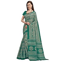 EthnicJunction Womens Silk Cotton Kalamkari Print Saree With Blouse Piece (EJ1201-Chitra-Rama_Rama)