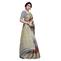 Bee M Pee Designer Soft Pure Latest Fancy Beautiful 2021 Cotton Blend Printed Sarees for women collection 2022Light Grey