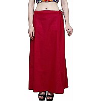 DESI DHANG Readymade Saree Petticoats(Free Size) (MEHROON)