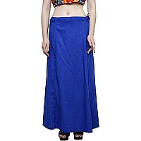 DESI DHANG Readymade Saree Petticoats(Free Size) (Royal Blue)