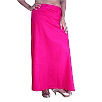 DESI DHANG Readymade Saree Petticoats(Free Size) (Pink)