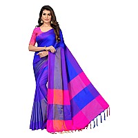 Silk ZoneWomens Soft Silk Uppada Woven Pattu Blue Saree(SZ-AURA-BU-434)