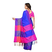 Silk ZoneWomens Soft Silk Uppada Woven Pattu Blue Saree(SZ-AURA-BU-434)