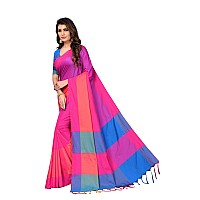 Silk ZoneWomens Soft Silk Uppada Woven Pattu Pink Saree(SZ-AURA-PN-433)