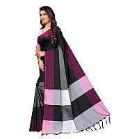 Silk ZoneWomens Soft Silk Uppada Woven Pattu Black Saree(SZ-AURA-BL-435)