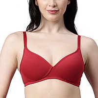 Enamor A039 Everyday Stretchable Cotton Tshirt Bra For Women Padded Nonwired Medium Coverage Available In Solids Print