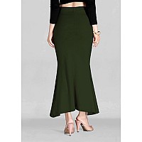 OM SAI LATEST CREATION Womens Lycra Women Petticoat Regular Fit Pant Liner Slip OSLCPT5GreenXXL