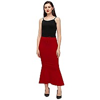 OM SAI LATEST CREATION Womens Lycra Women Petticoat Regular Fit Pant Liner Slip OSLCPT2RedXXL