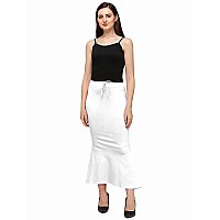 OM SAI LATEST CREATION Womens Lycra Women Petticoat Regular Fit Pant Liner Slip OSLCPT1WhiteS