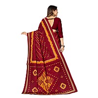 RATAN Pure Cotton Printed Saree for Women without Blouse Piece HRT5716Maroon