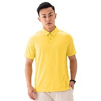 Damensch Mens Regular Fit Half Sleeve Cotton 2 Button Polo Tshirt