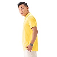 Damensch Mens Regular Fit Half Sleeve Cotton 2 Button Polo Tshirt