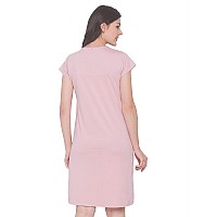 Av2 Womens Cotton Solid Knee Length Nighty 3077Cxxlpink2Xl