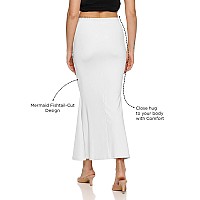 Zornitsa Lycra Saree Shapewear Petticoat For Women Skirts For Women White Xl