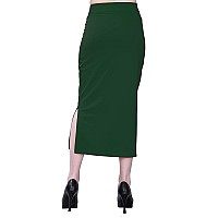 NPLASH FASHION Lyra Womens Skinny Fit Tummy Tucker for Ladies Shapewear Petticoat Skirts for Women Cotton Blended Shape Wear for Saree with Drawstring (XL, Green)