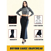 BUYONN Saree Shapewear for Women Saree Petticoat Shapewear for Saree inskirt for Saree Shapewear Peticote innerwear for Women