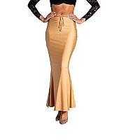 BENE DE Womens 4Way Spandex Blend Saree Shapewear Petticoat for Women, Shapers for Womens Sarees (Beige - Small)