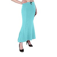 BENE DE Womens 4Way Spandex Blend Saree Shapewear Petticoat for Women, Shapers for Womens Sarees (Sky Blue - 5XL)