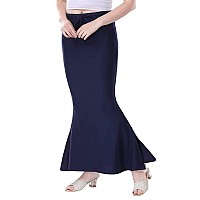 BENE DE Womens 4Way Spandex Blend Saree Shapewear Petticoat for Women, Shapers for Womens Sarees (Navy - 2XL)