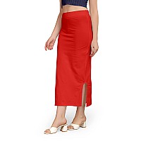 Kipzy Lycra Saree Shapewear Petticoat for Women, Shapers for Womens Sarees, Red, X-Large