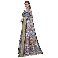 Glory Sarees Womens Cotto Silk Saree With Blouse Piece (Khushbu106_Blue)