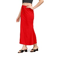 Mogsa Lycra Fishcut Saree Shapewear Petticoat for Women, Shapers for Womens Sarees (XL, Red)