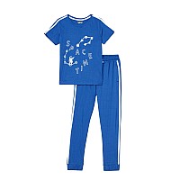 Amazon Brand Symbol Boys Tshirt Pyjama Set Symkss22Set252Blue 178 Years